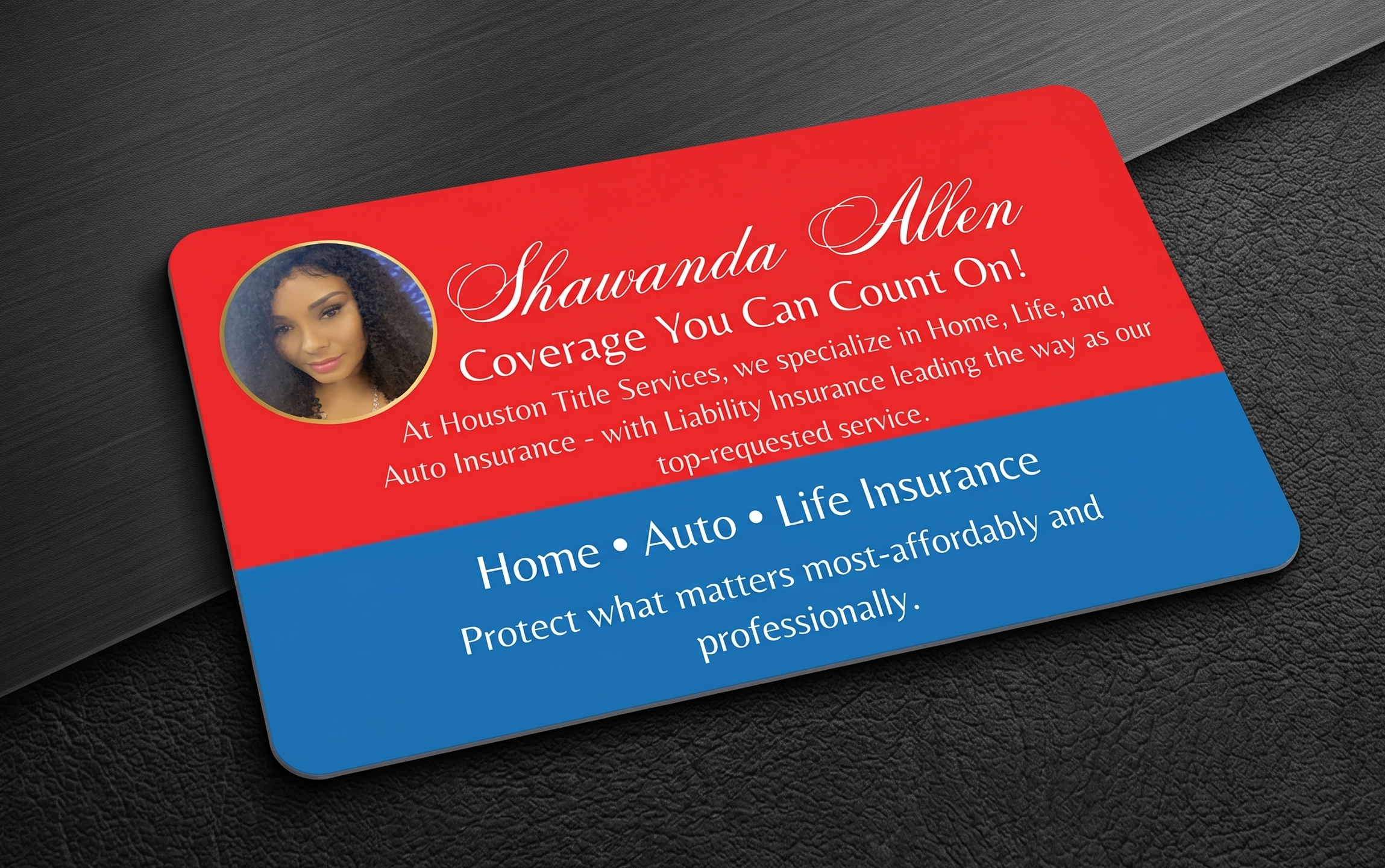 Shawanda Allen Business Card - Houston Title Services Bonds & Insurance